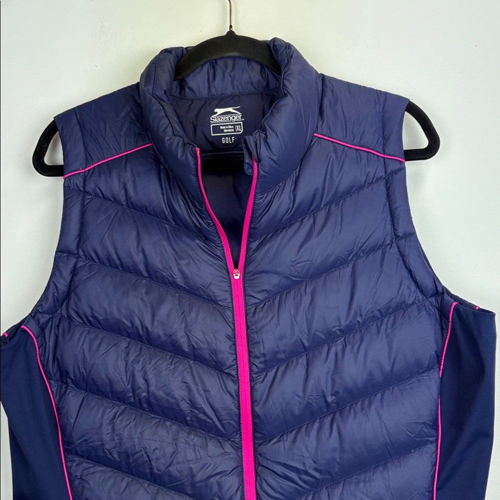 Slazenger Down Fill Tech Nightfall Purple Vest Women's Size XL - Picture 3 of 9